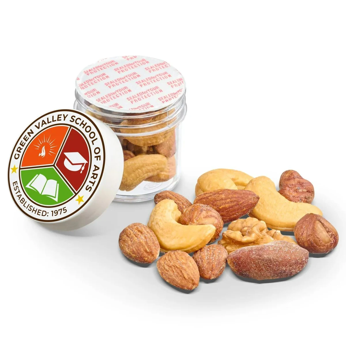 1 OZ JAR OF ROASTED MIXED NUTS 1