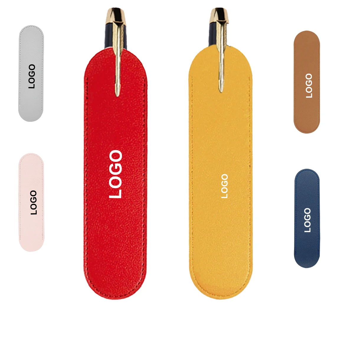 Single Pen Leather Sleeve Pencil Protective Holder Business 1