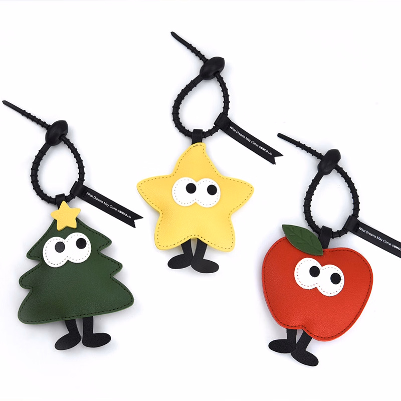 Christmas and New Year PU Pendant Bag Charms