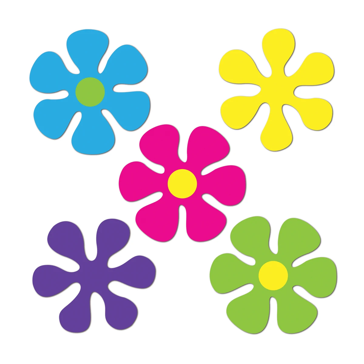 Mini Retro Flower Cutouts 1