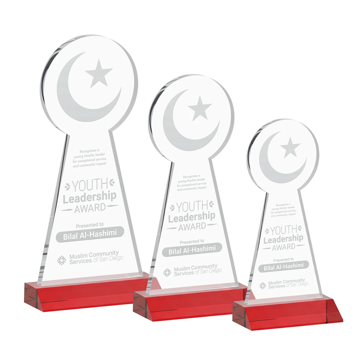 Crescent & Star Award - Red 1