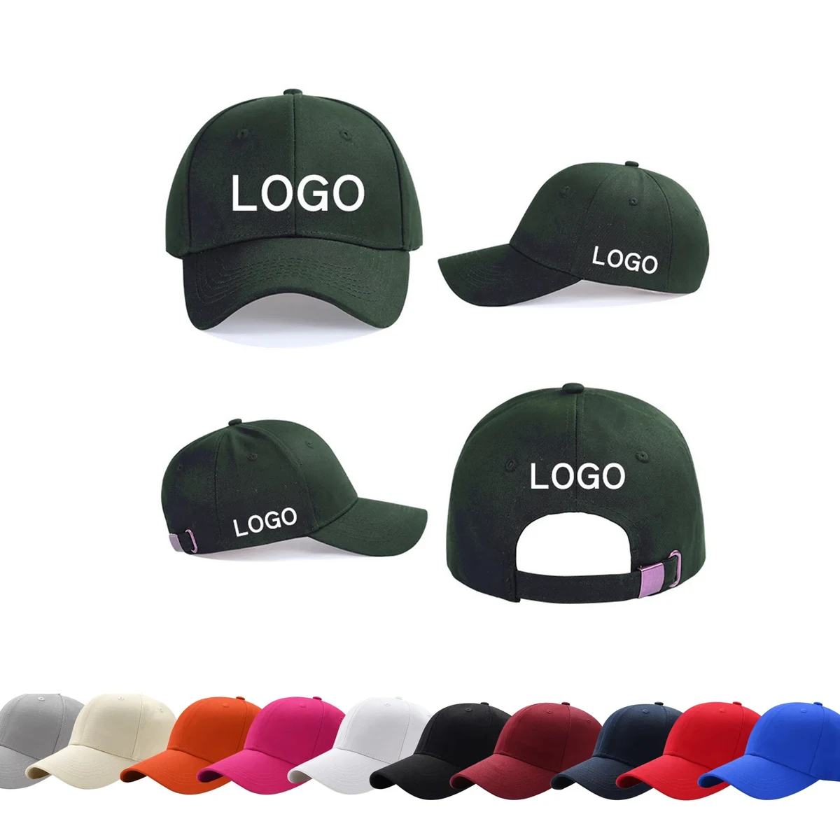 Embroidery LOGO Adjustable Size Sports Fan Baseball Caps 1