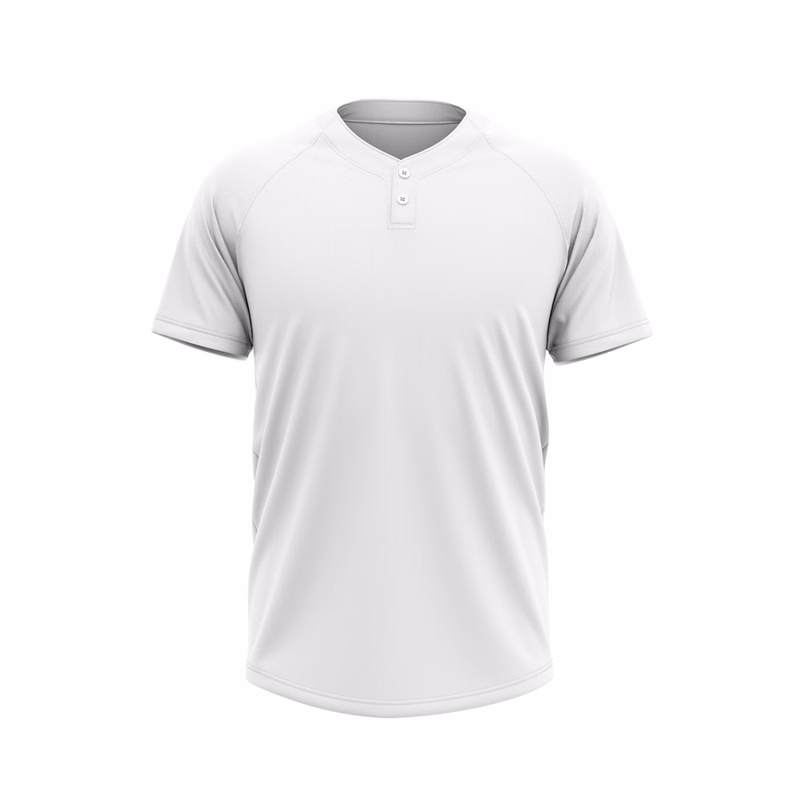 Sublimation UPF DriFit 2-Button Baseball Henley - Men Women
