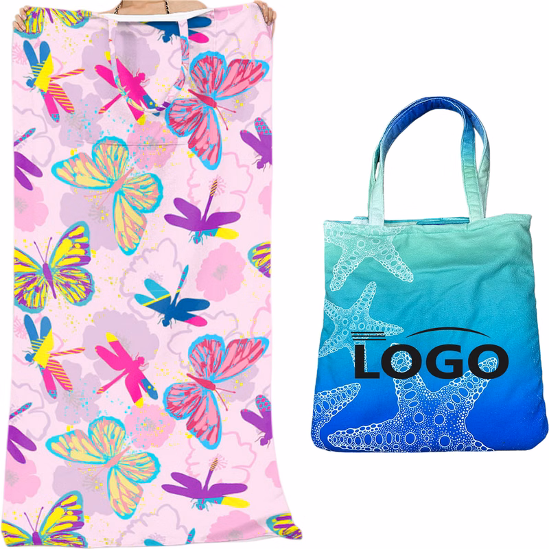 Custom Sublimation Microfiber Beach Towels