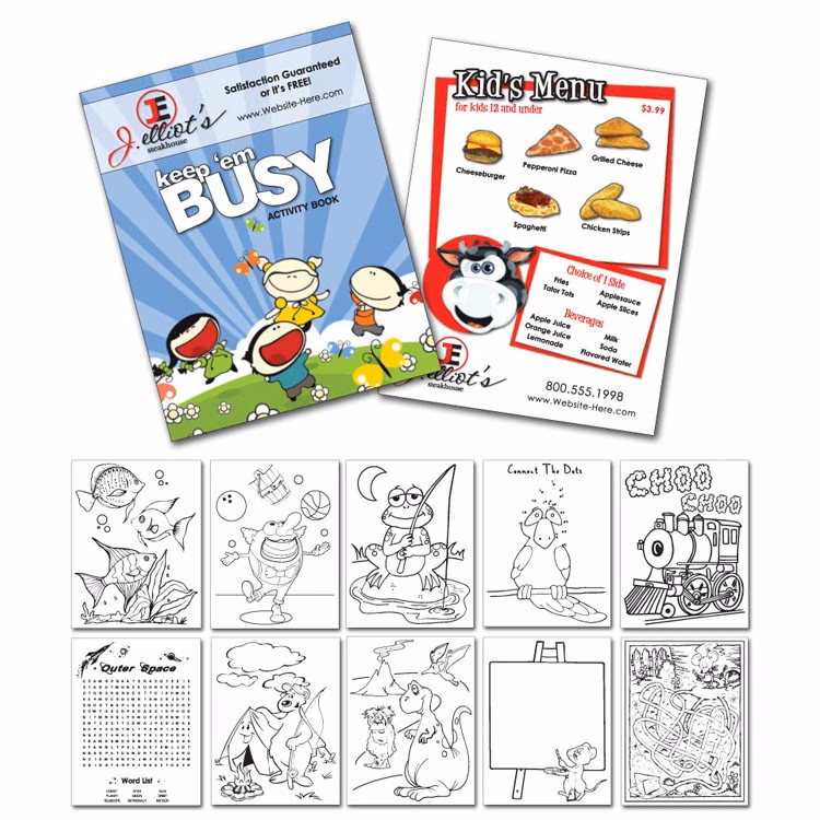 Custom Coloring Book - 8.5x11 - (24 Pages)