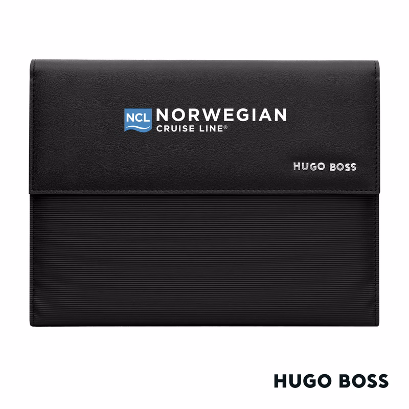 Hugo Boss® Pinstripe A5 Folder