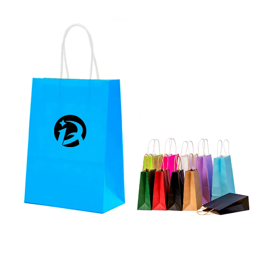 Kraft Paper Shopping Gift Retail Bags with Handles Bulk 1