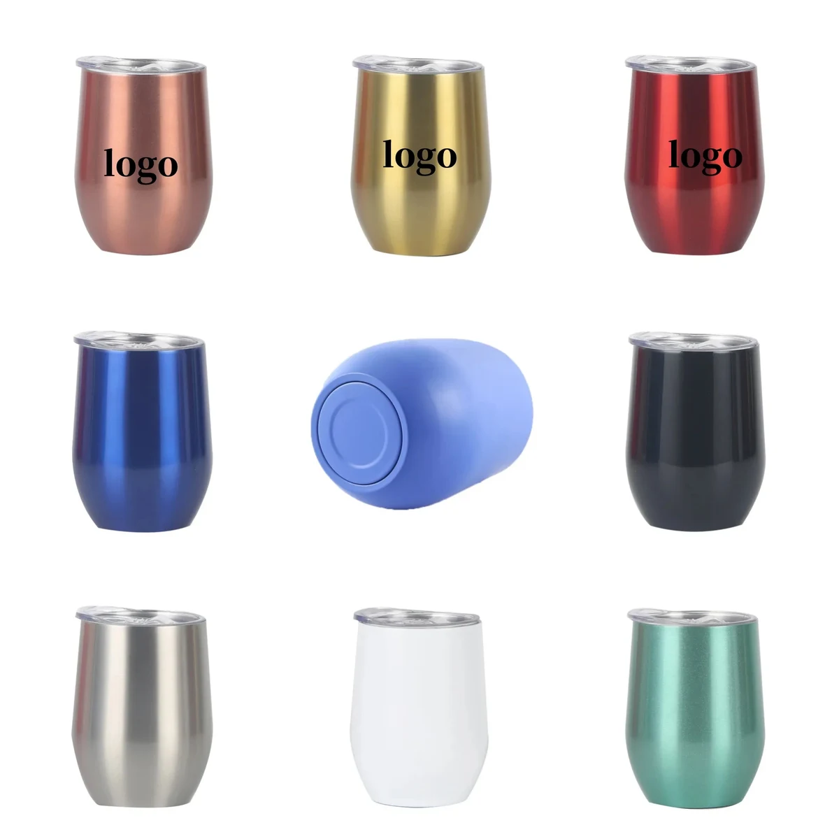 Stainless Steel Wine Tumbler with Lid 1