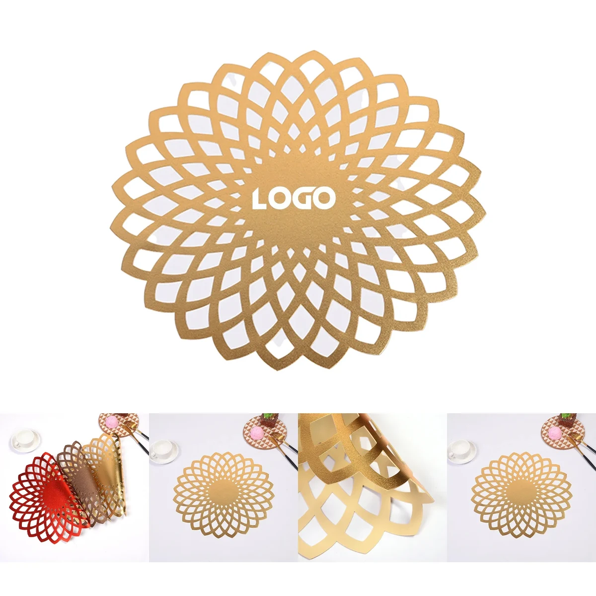 PVC Hollow Insulation Coaster Placemat 1