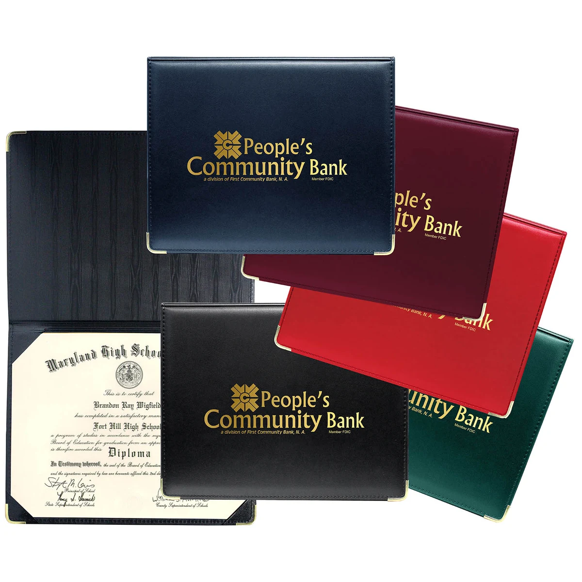 Deluxe Heat Sealed Diploma Holder (Portrait Style) Deluxe Heat Sealed Diploma Holder (Portrait) 1