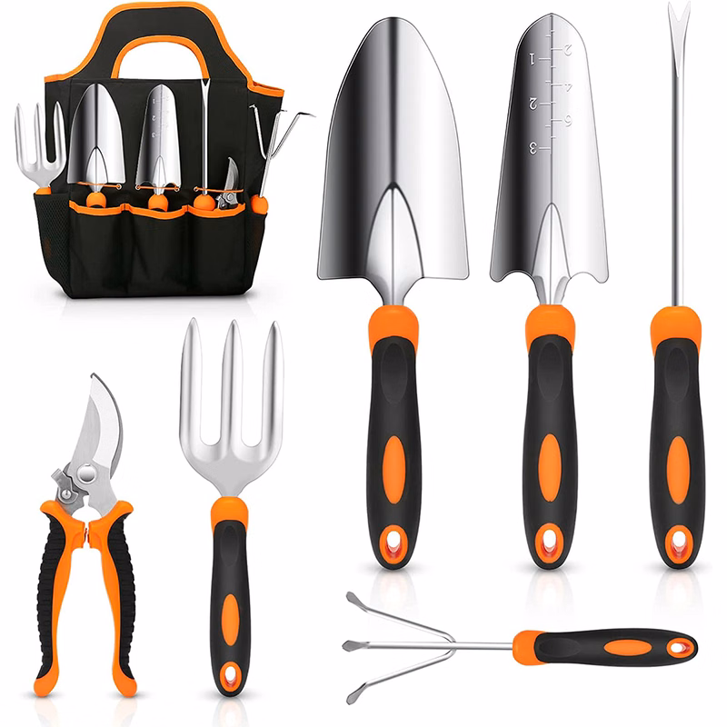 Gardening Tool Set With Storage Tote Bag