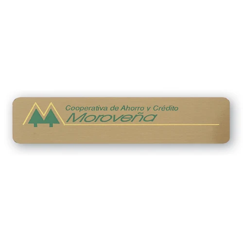 Brass Badge Screened Logo (1-5 Square Inches) 1