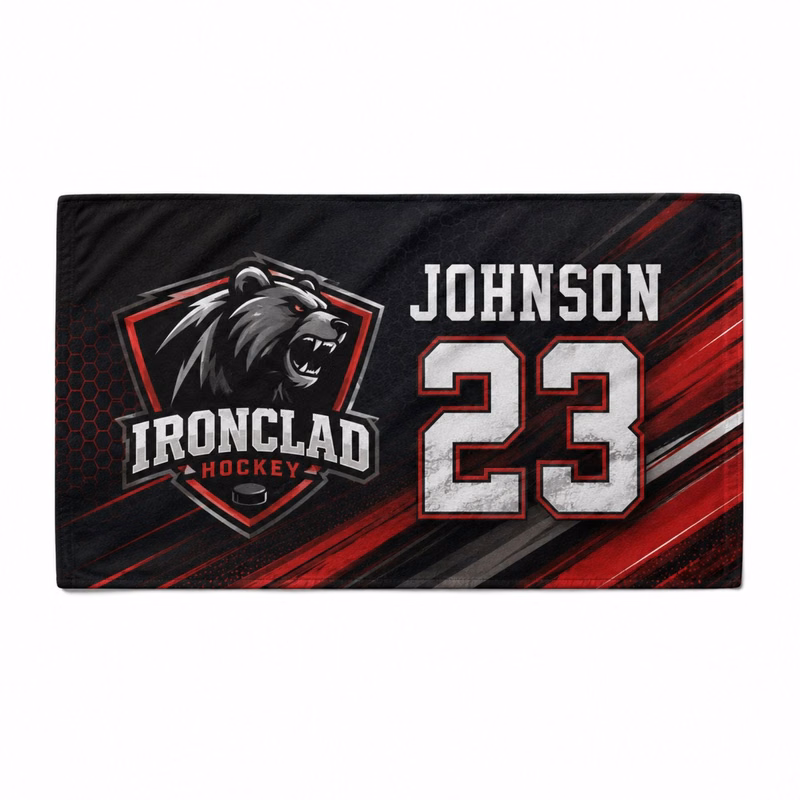 24Hr Express- Team Towel in HEAVIEST Plush and Soft Velour Terry Cotton Blend, 30x60, Sublimated