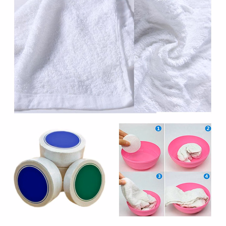 100% Cotton Reusable Mini Circle Compressed Towel