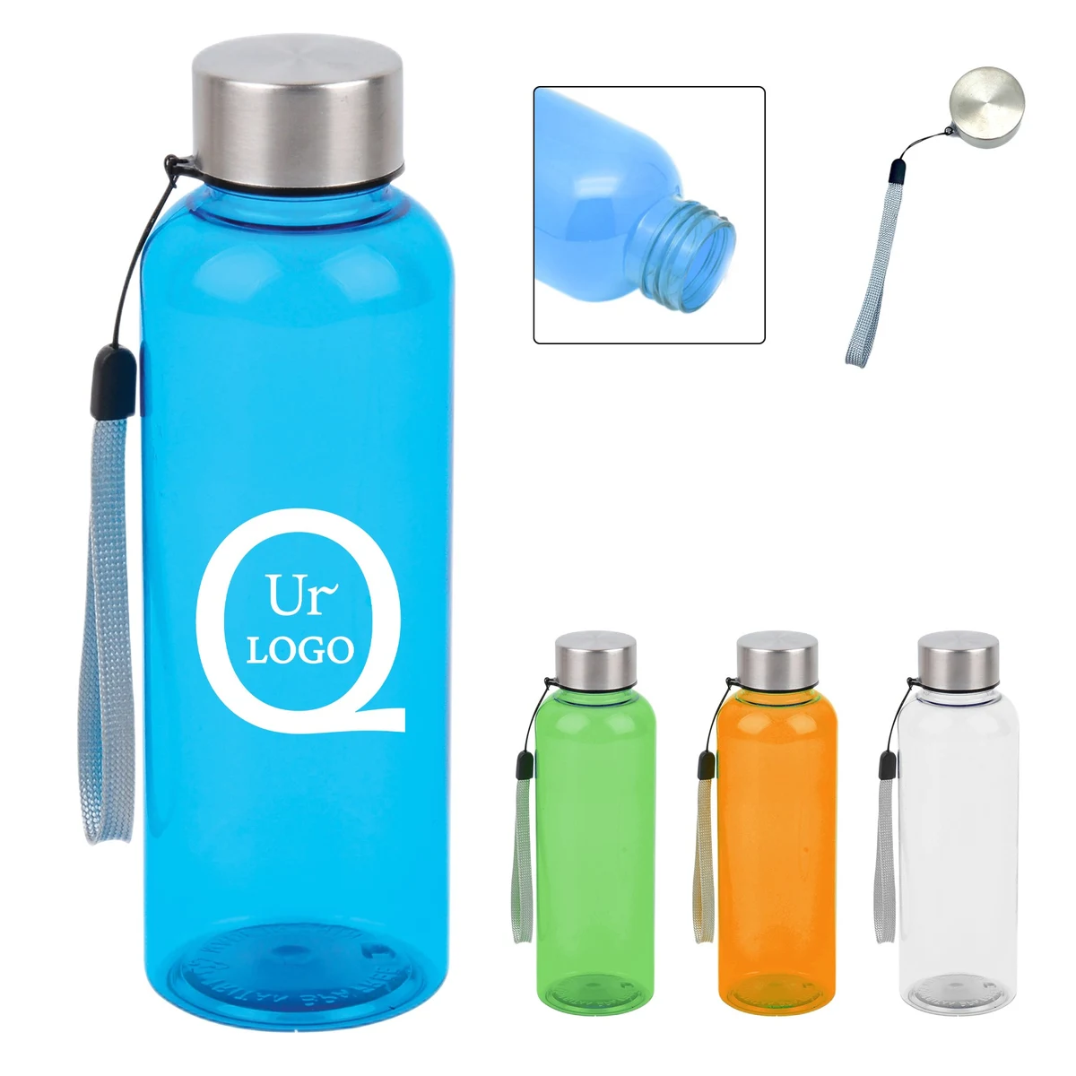 17Oz Water Sports Bottle W/Lanyard 1