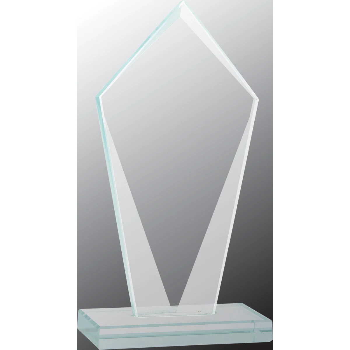 6 3/4" Diamond Jade Glass Award 1