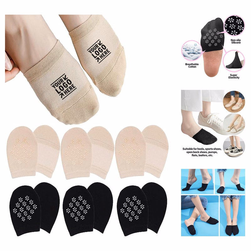 2023 Upgrade Mesh Toe Topper Liner Socks Breathable Odor-proof No Show Half Socks
