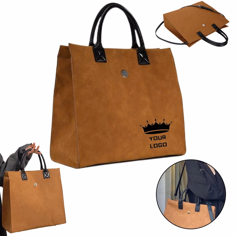 Suede Tote Bag