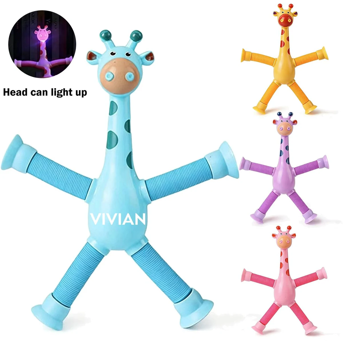 Light-Up Giraffe Suction Cup Fidget Toy 1