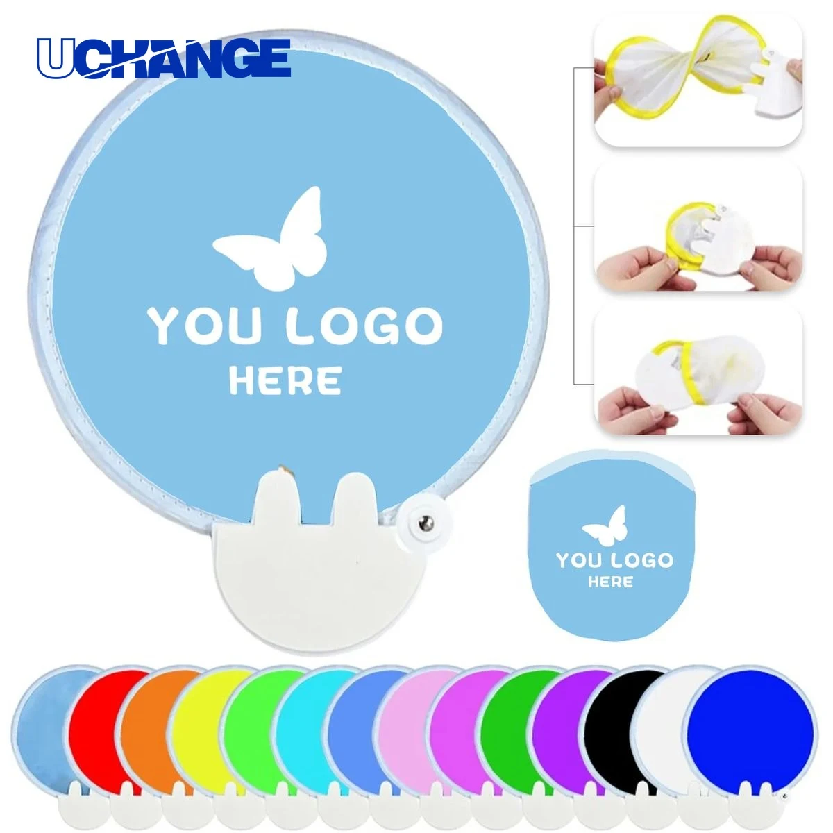Foldable Hand Disc Fan Accessory for Cooling 1