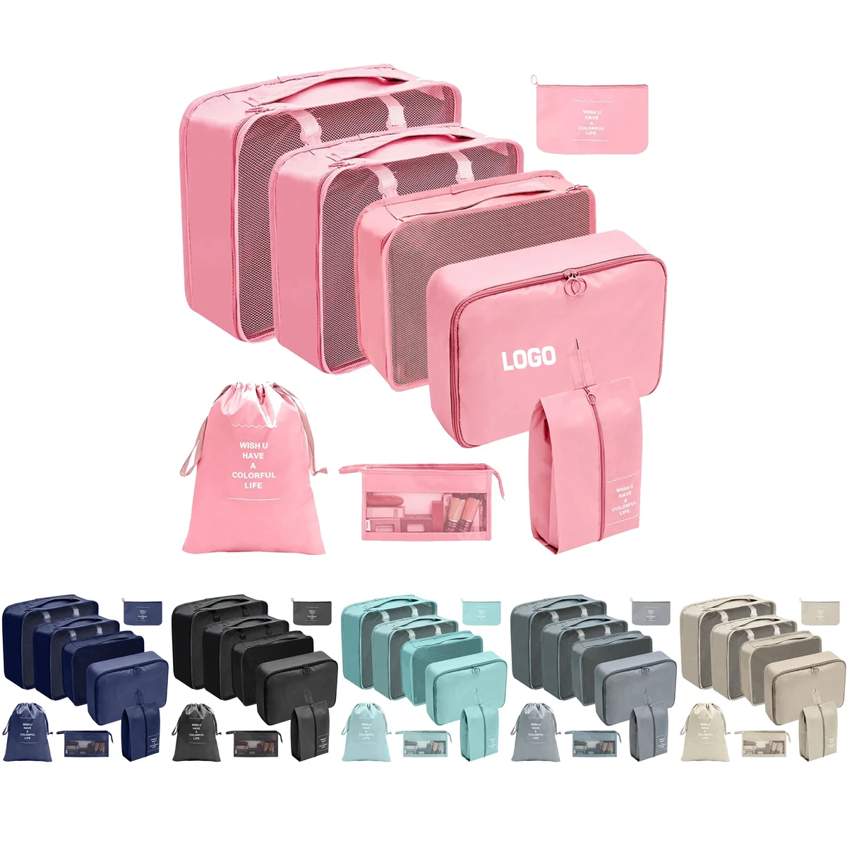 8 Piece Packing Cube Organizer Set 1