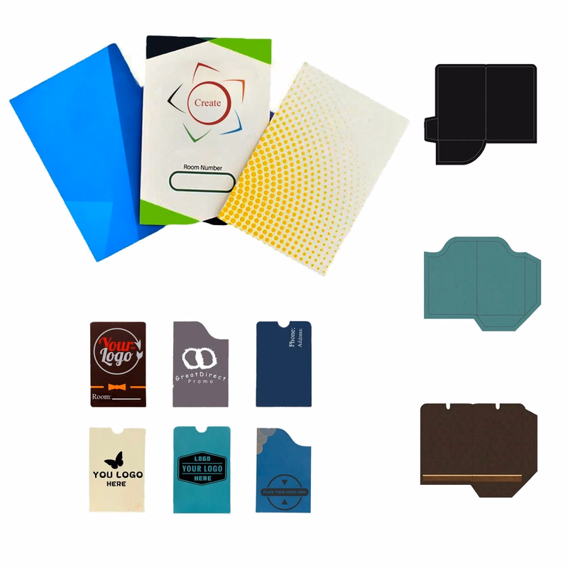 Full Color Hotel Card Holder Sleeves Envelop