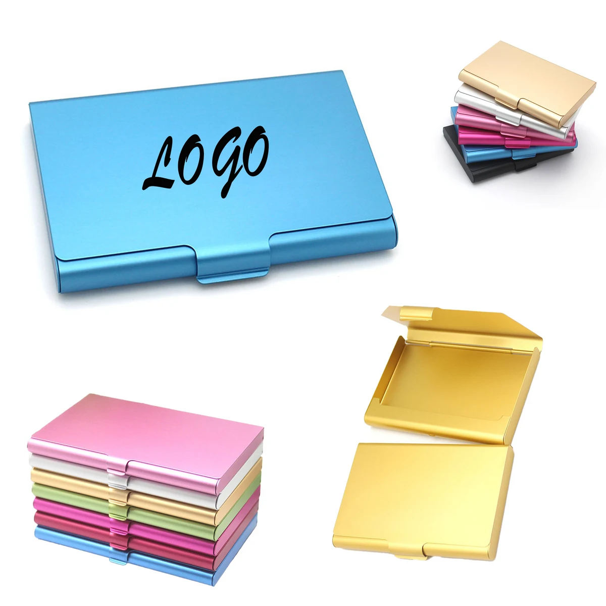 Aluminum Metal Business Card Holder 1