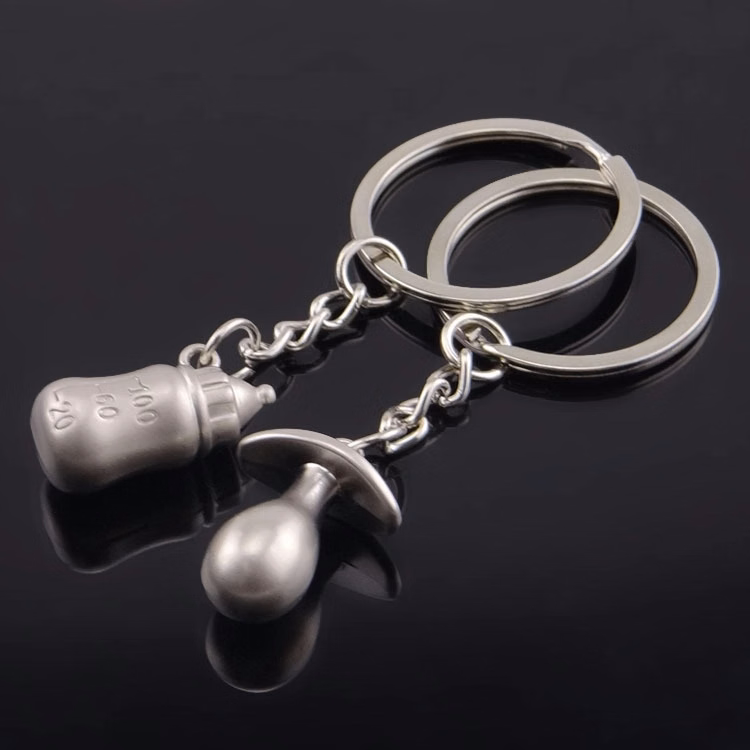 Bottle nipple keychain