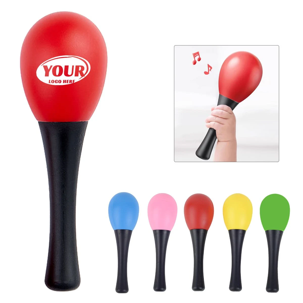 Plastic Handheld Percussion Maracas 1