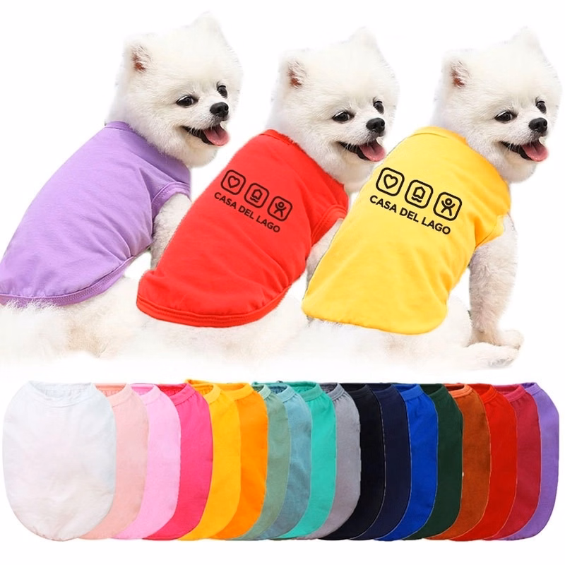 Dog Cotton Vest Coat In Summer