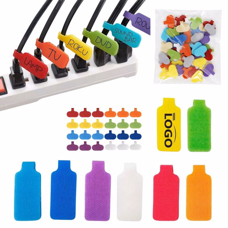 Personalized Cable Wire Tag Reusable Fastener