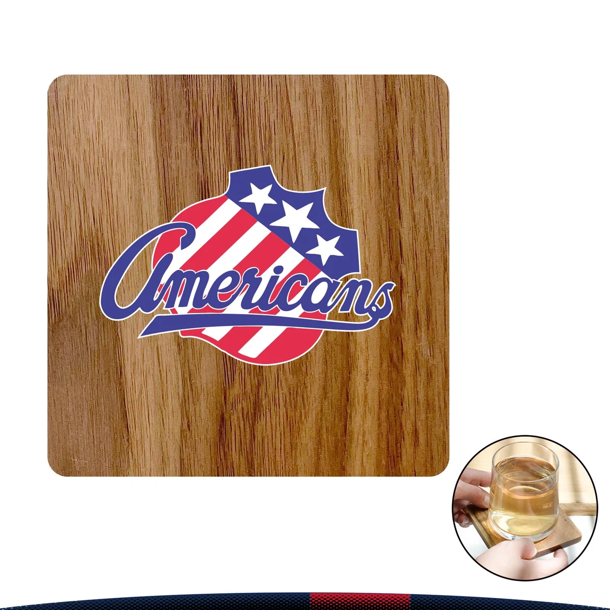 Barijat Walnut Square Coaster 1