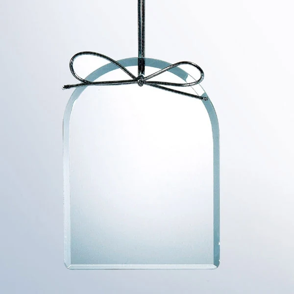 Beveled Clear Glass Ornament - Arch 1
