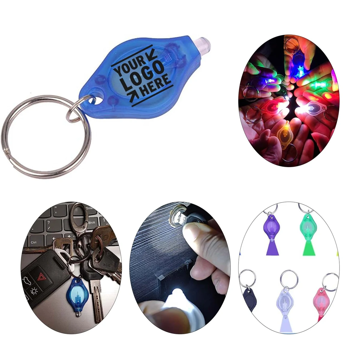 Multi Colored Light Mini LED Keychain Flashlight 1