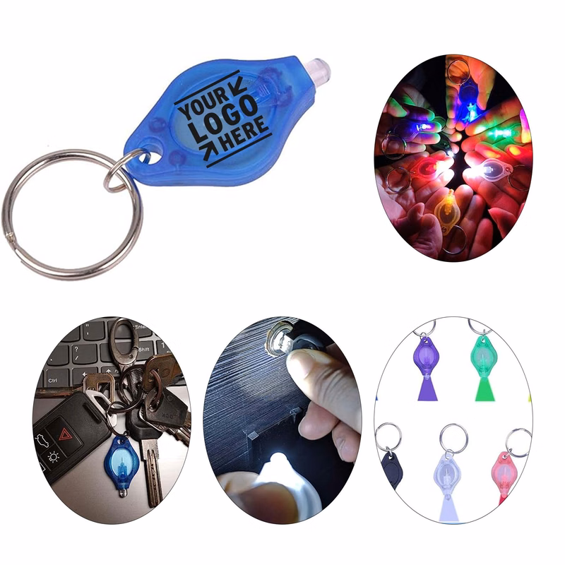 Multi Colored Light Mini LED Keychain Flashlight