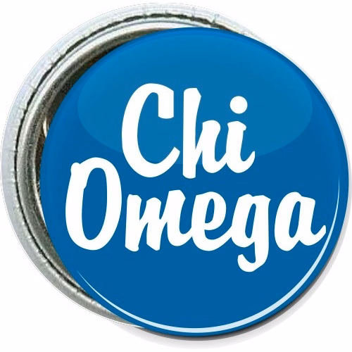 Chi Omega, 1, College Button