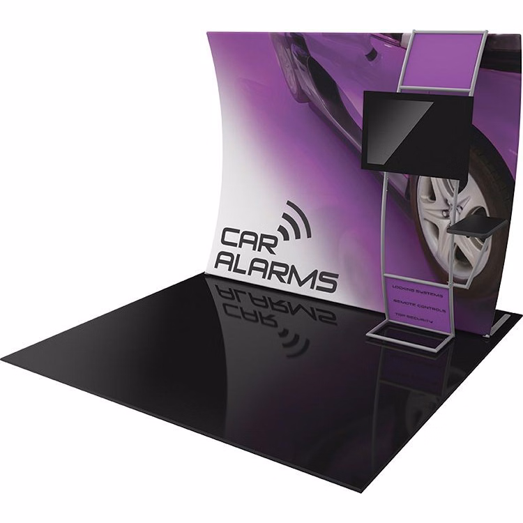 Formulate 10ft VC9 Vertical Curved Fabric Backwall