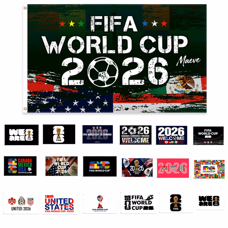 2026 World Cup Fan Support Flag