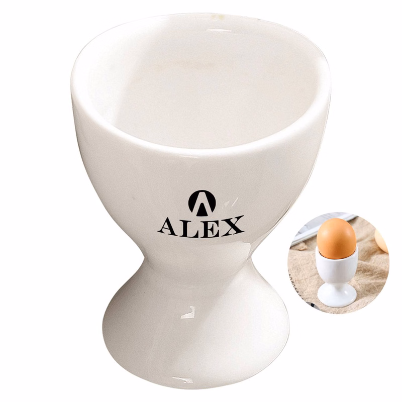 1.7oz Compact Durable Versatile Ceramic Egg Cup
