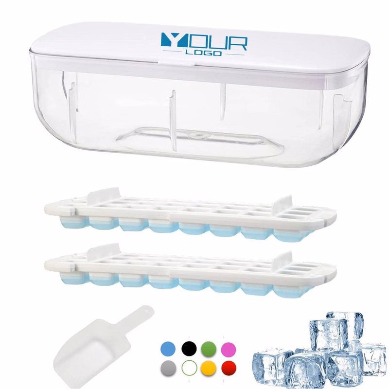 Double Ice Cube Trays With Lid And Container