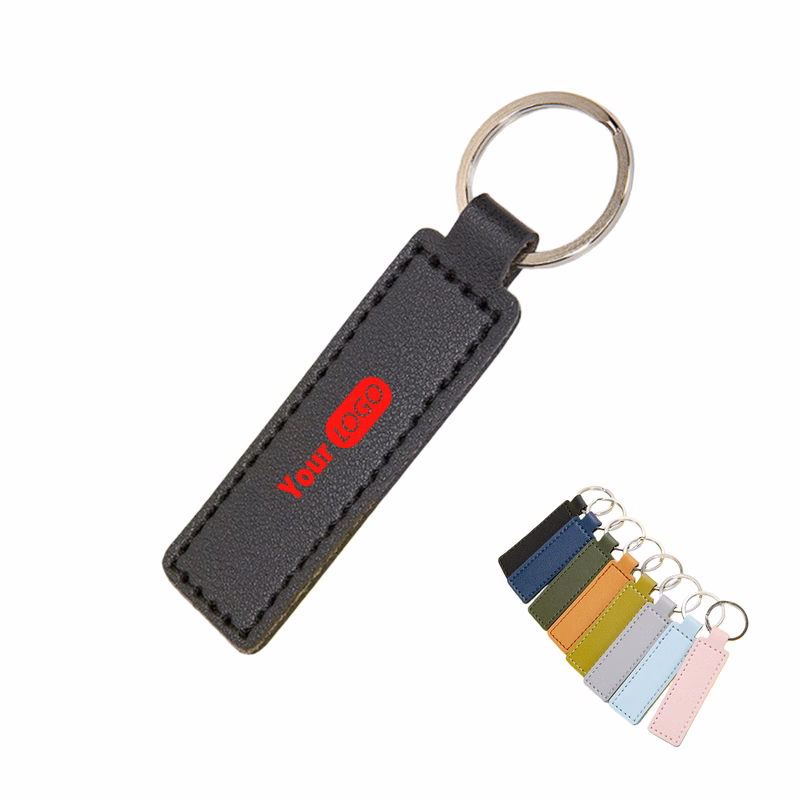 Custom Logo Leather Keychain