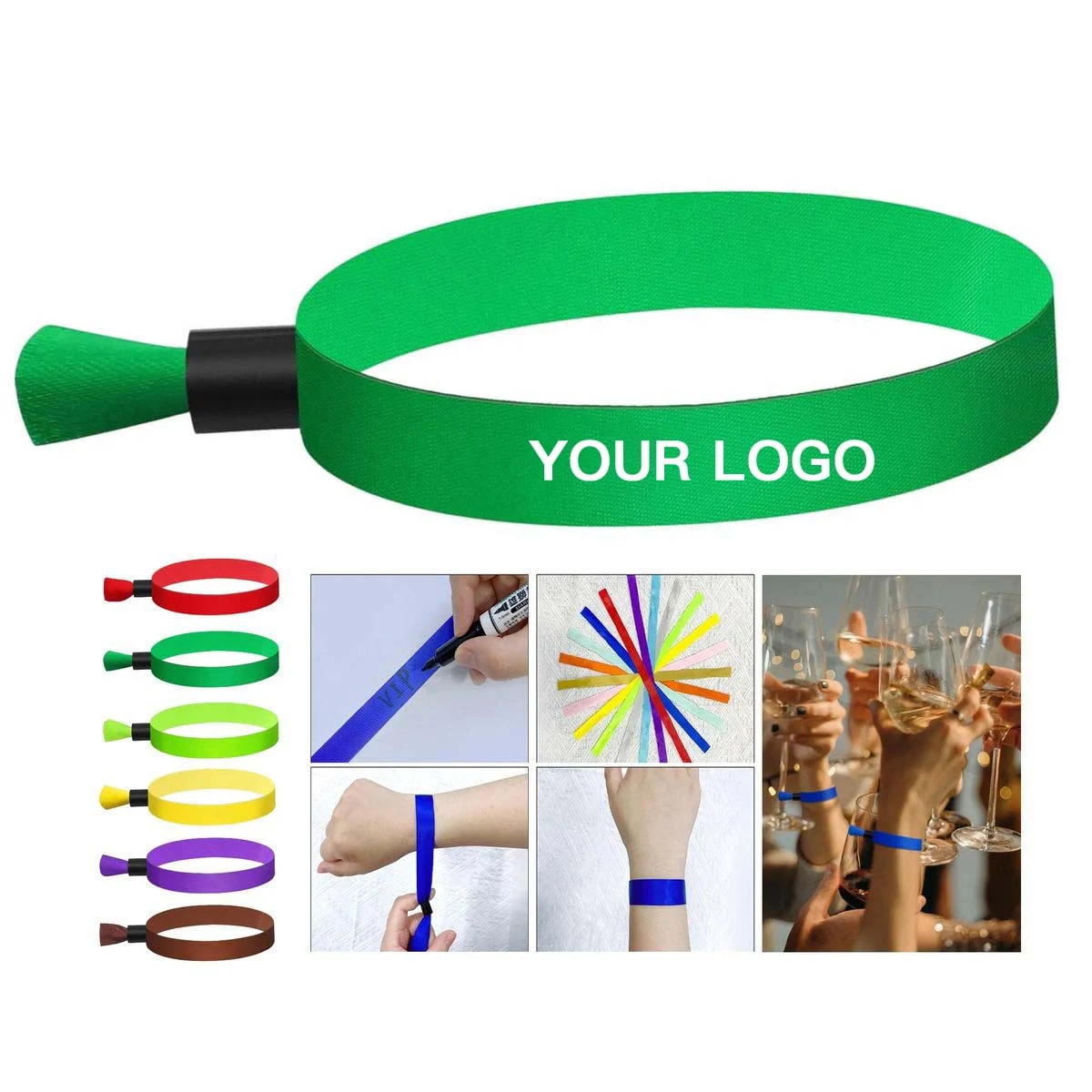 Waterproof Polyester Wristband for Outdoor Venues 1