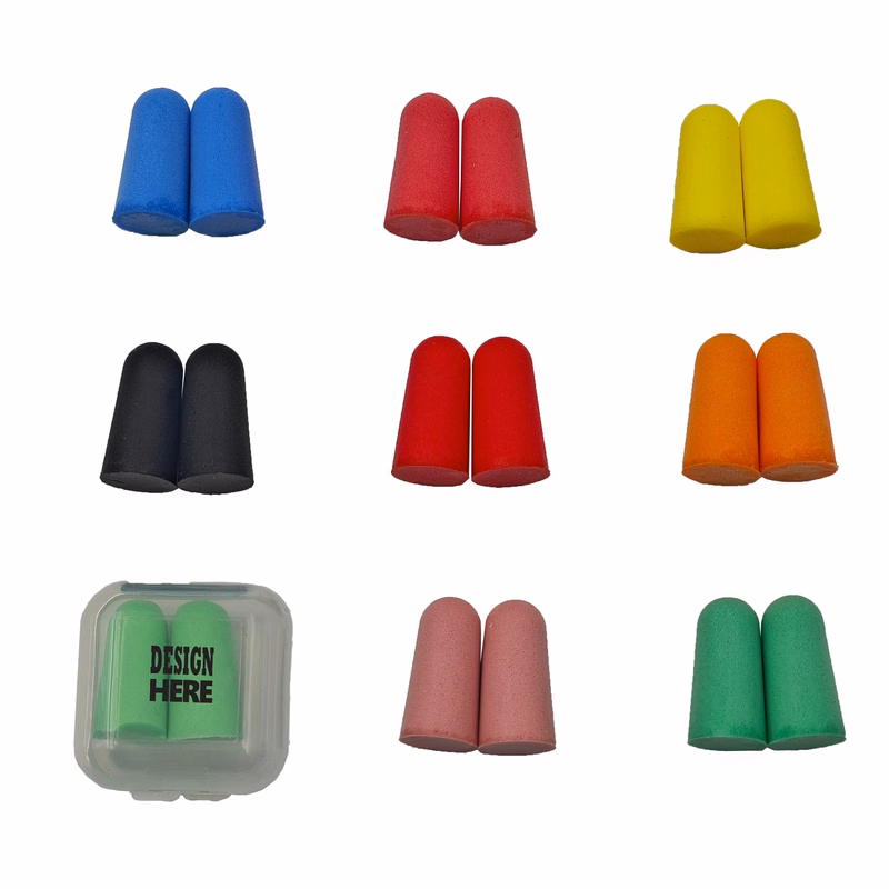 Soft Foam Hearing Protection Earplugs with Case
