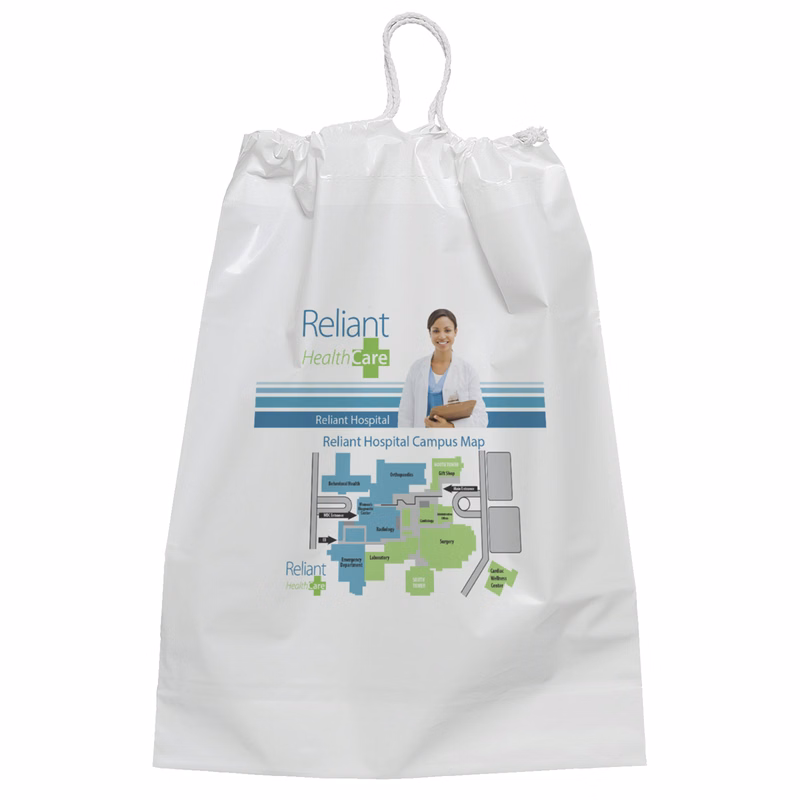 Cotton Draw Bag - 12W x 16H x 4 - Dynamic Color