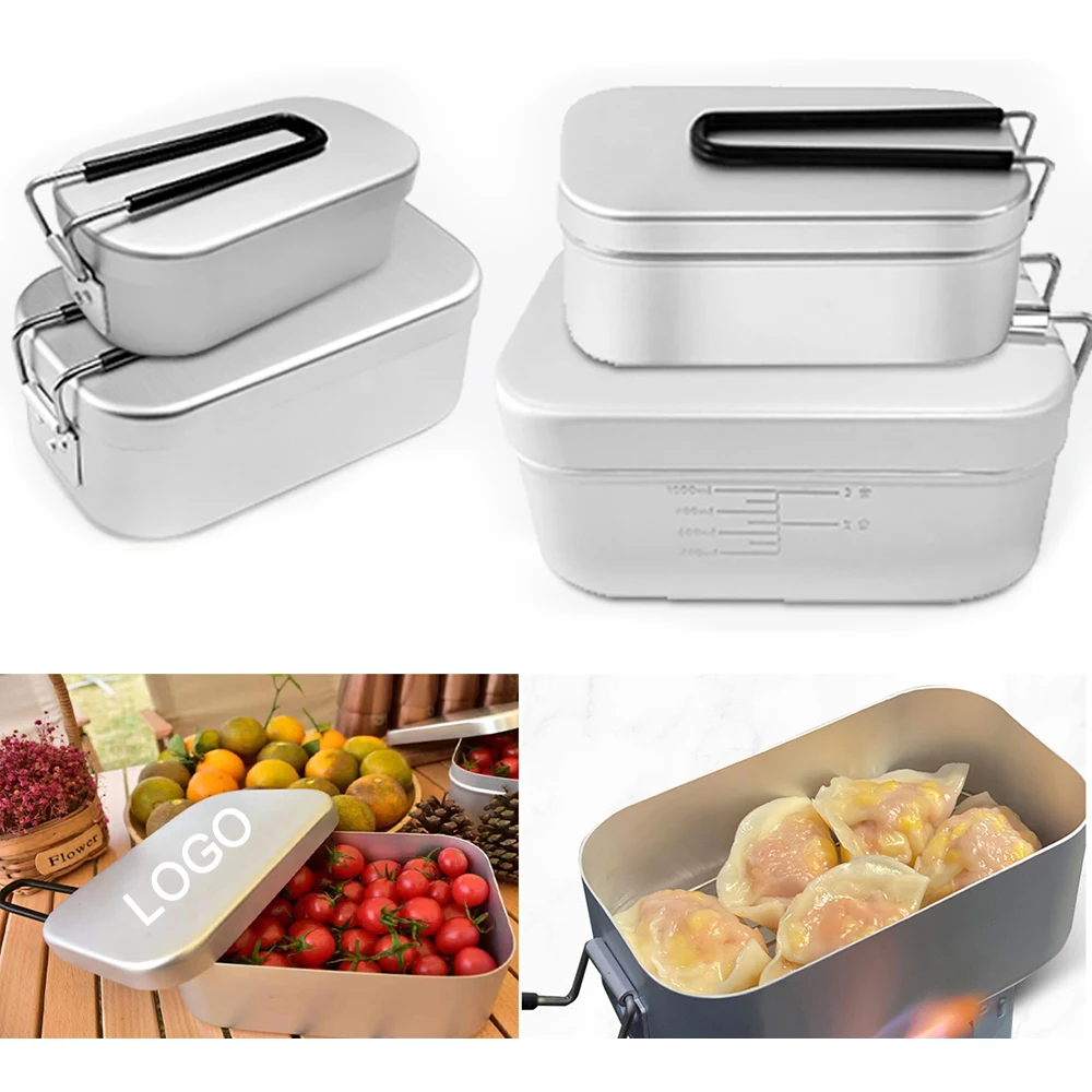 500ML Camping Aluminum Lunch Box 1