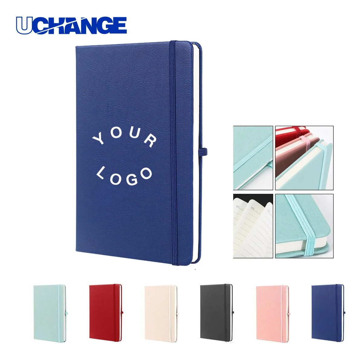 PU Leather Business Notebook Journal with Elastic Closure 1