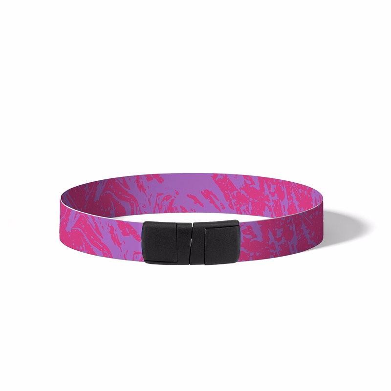 1/2" Oodleband Satin Wristband with Clasp Breakaway