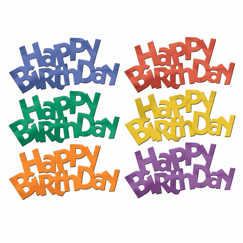 Jumbo Happy Birthday Fanci Fetti