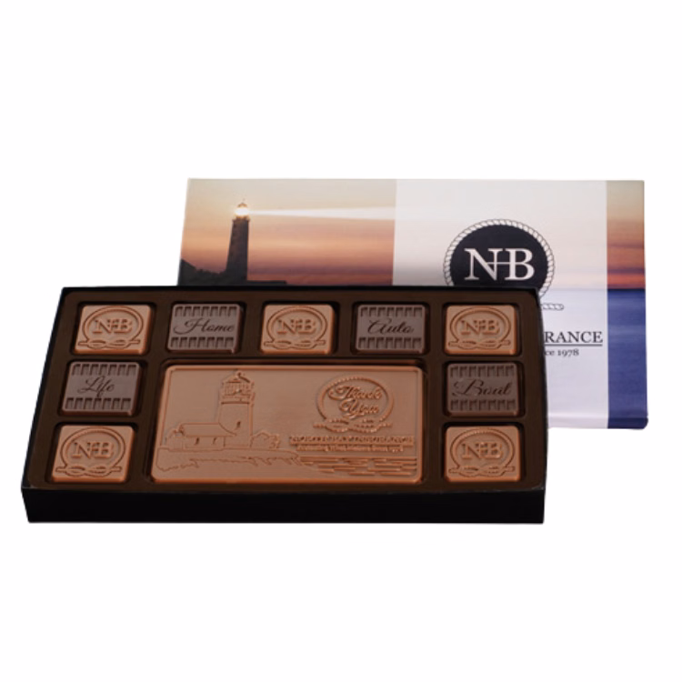 23-Piece Peppermint Bark Ensemble Gift Set with Classic Custom Packaging