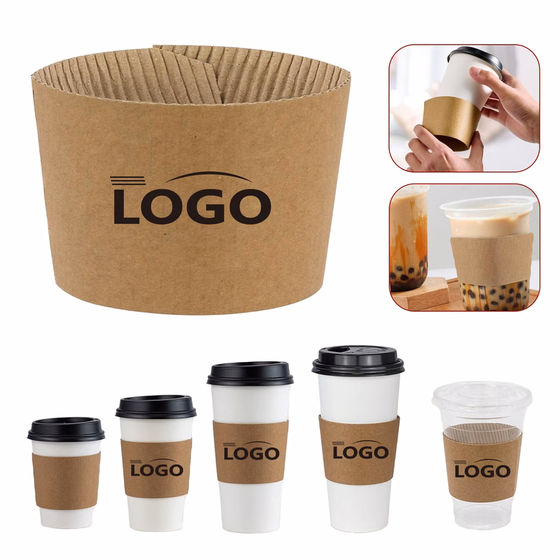 Insulated Kraft Paper Coffee Cup Sleeves